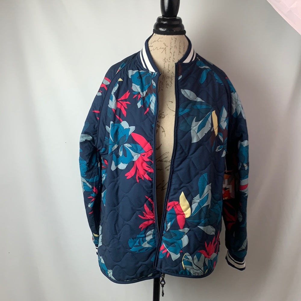 JoyLab Floral Quilted Bomber Jacket - Picture 2 of 11